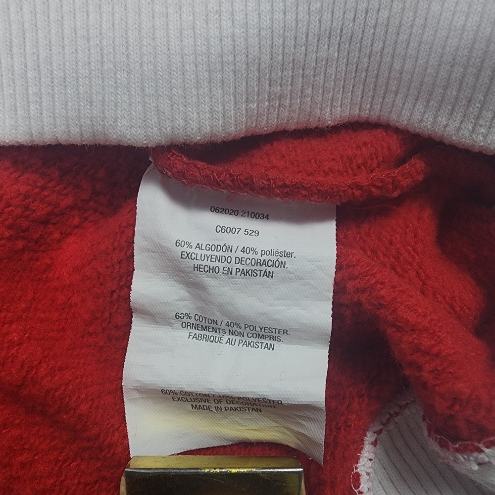 Wisconsin Badgers Sweatshirt Womens L Red Champion Superfan Crop Quarter Zip - Picture 7 of 16